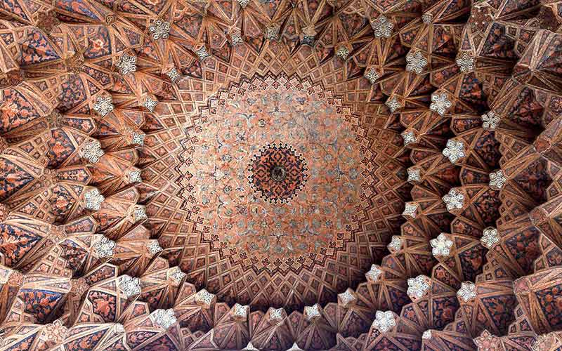 نمایی از سقف بازار شاهی